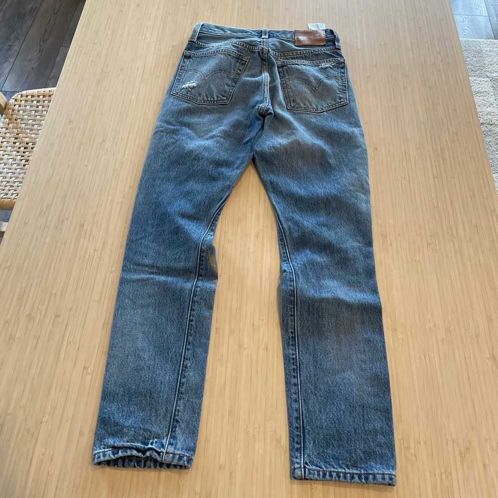 Levis 501 distressed skinny Jeans size 25 - image 8