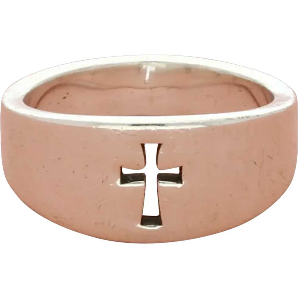 James Avery Sterling Silver Narrow Crosslet Band … - image 1