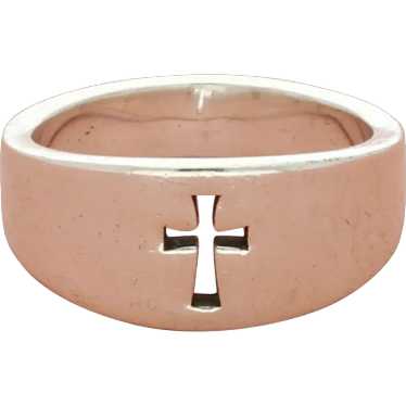 James Avery Sterling Silver Narrow Crosslet Band … - image 1