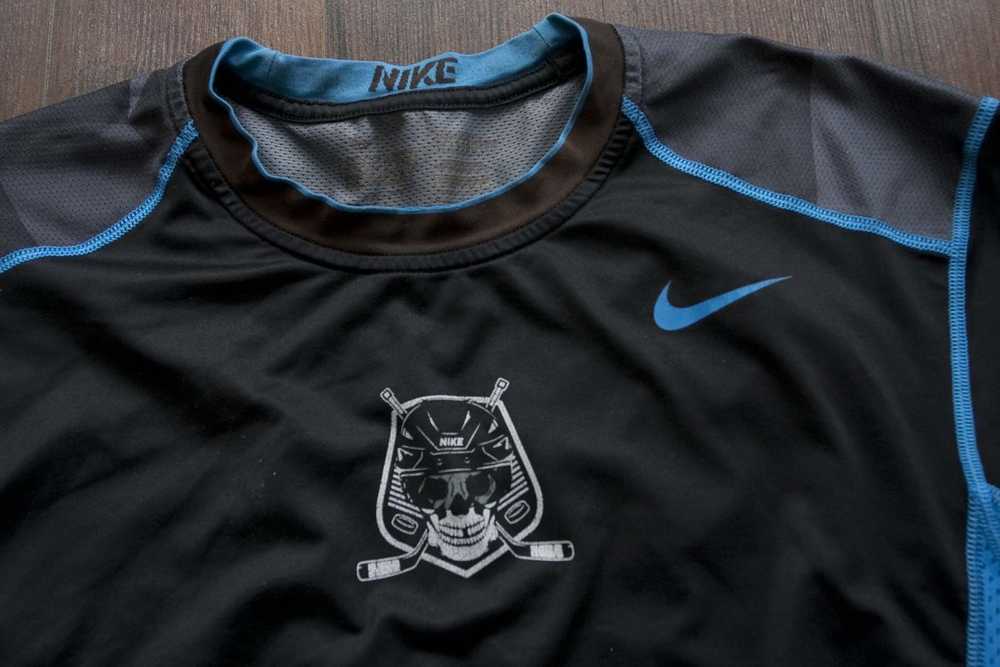 Nike Nike Pro Combat T Shirt Compression Skull Ho… - image 2