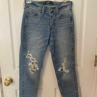 Hollister low-rise crop boyfriend vintage stretch… - image 1