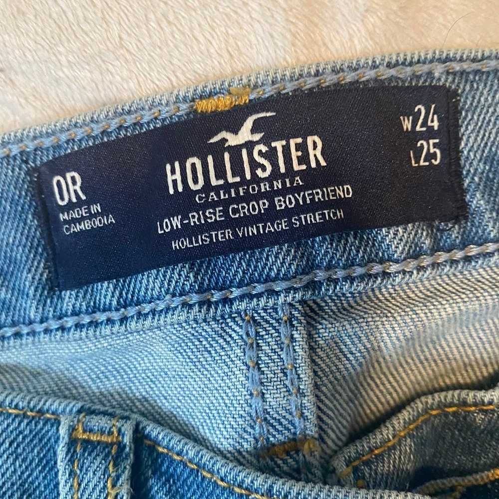 Hollister low-rise crop boyfriend vintage stretch… - image 4