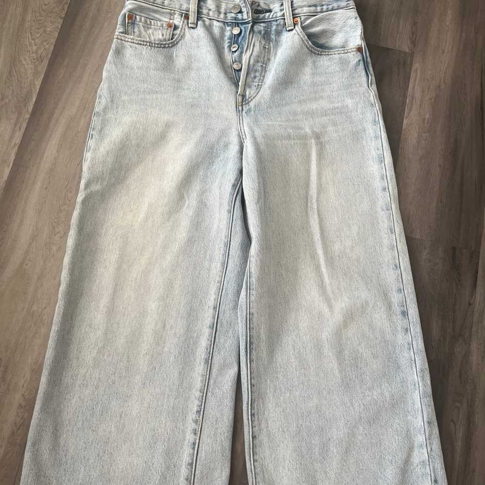 levi’s high waisted cropped jeans size 28 - image 3