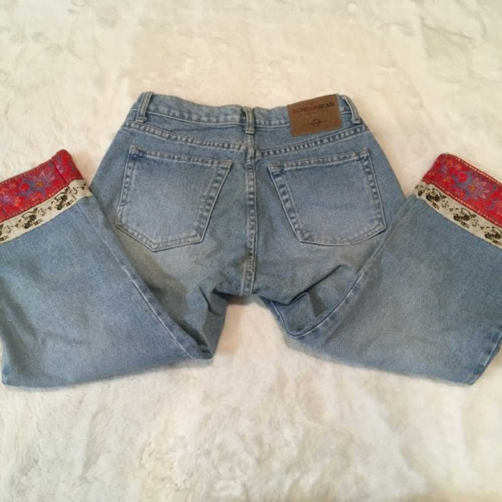 London Jean Vintage Denim Capris Design - image 2