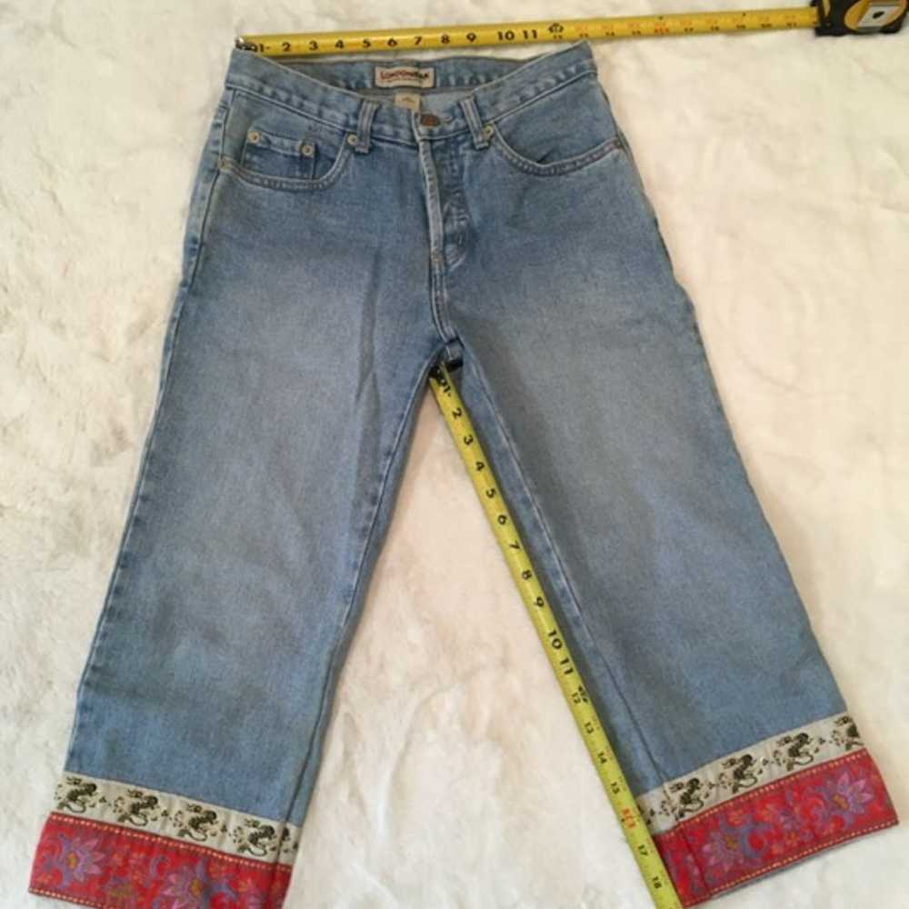 London Jean Vintage Denim Capris Design - image 4