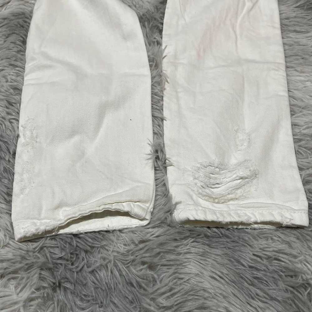 【ZARA TRF DENIM】ZARA Damaged White Jeans - image 7