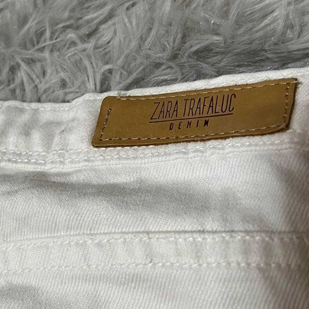 【ZARA TRF DENIM】ZARA Damaged White Jeans - image 9