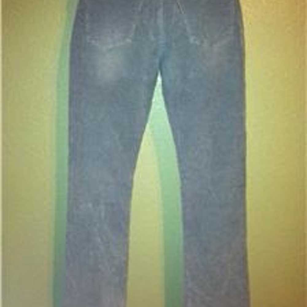 Earnest Sewn Y2K Vintage Sky Blue Corduroy Flare … - image 4