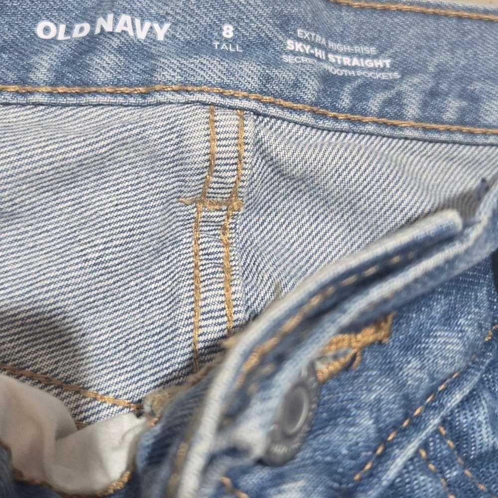 Old Navy Extra High Rise Sky Hi Straight Jeans - image 4