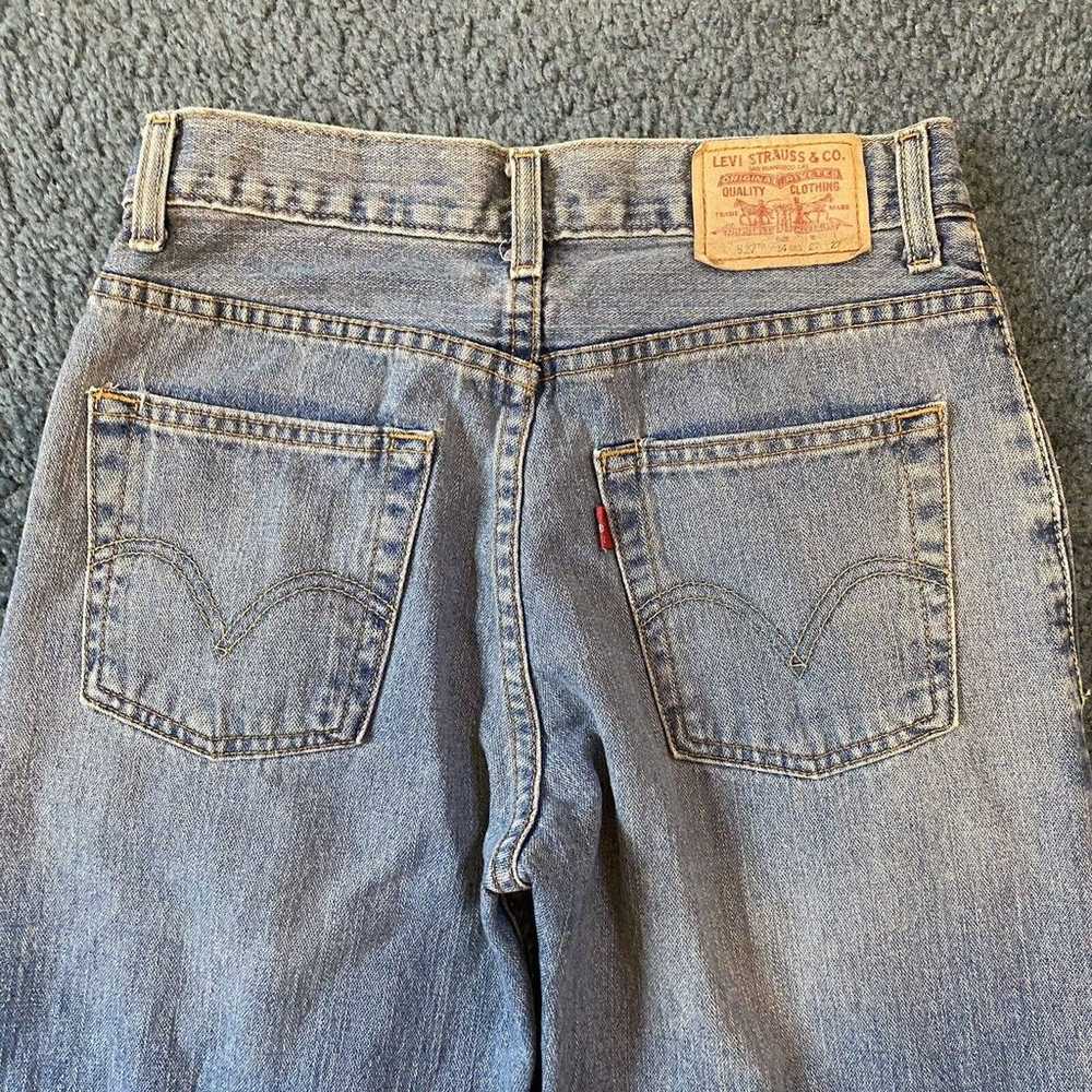 Levis Womens Vintage 527 Bootcut Blue Jeans Size … - image 5