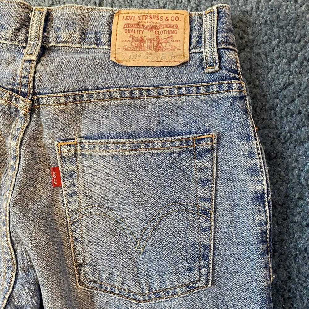 Levis Womens Vintage 527 Bootcut Blue Jeans Size … - image 6