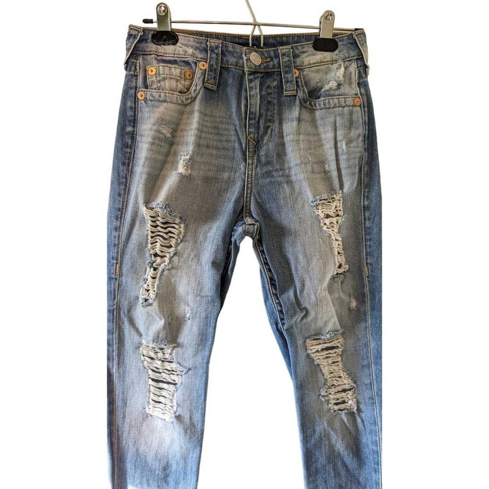 True Religion HW boyfriend distressed vintage jea… - image 1