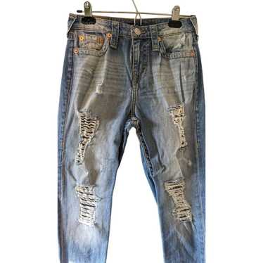 True Religion HW boyfriend distressed vintage jea… - image 1