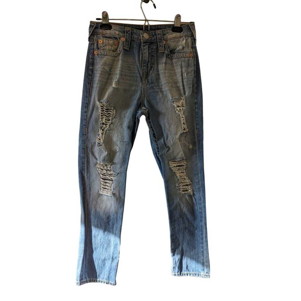 True Religion HW boyfriend distressed vintage jea… - image 3