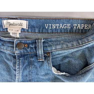 Madewell Women's Denim Jeans 31x32 Vintage Tapere… - image 1