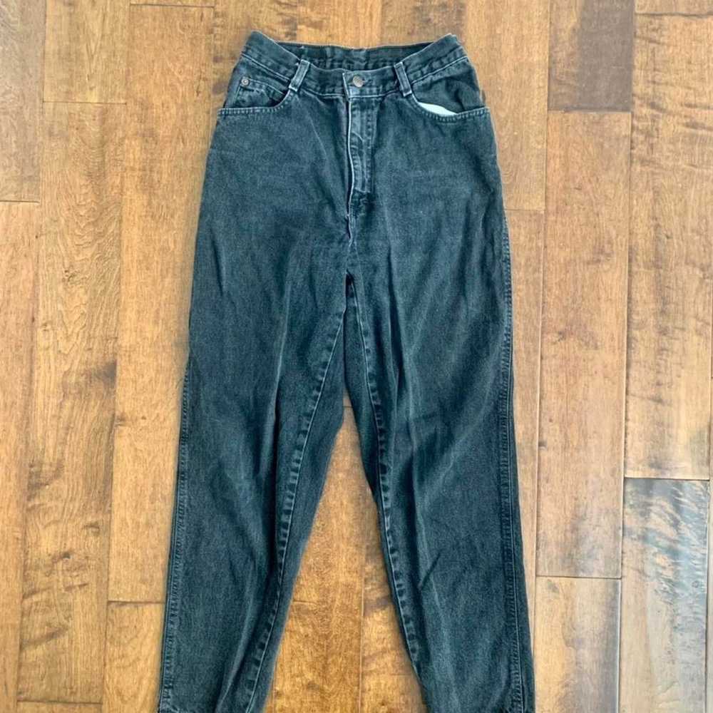 Vintage 80s 90s Gitano high waisted black denim j… - image 1