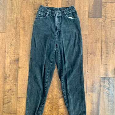 Vintage 80s 90s Gitano high waisted black denim j… - image 1