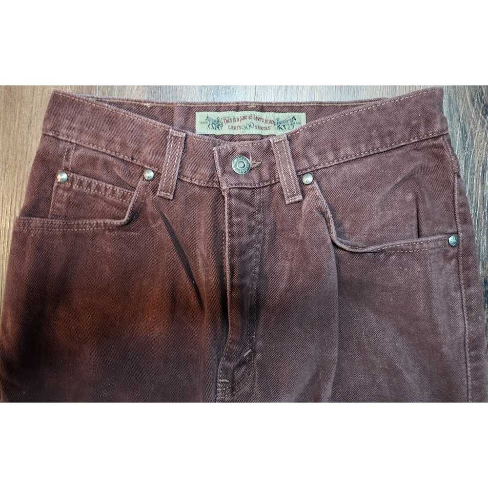 Vintage Red Levi's 900 Series Silver Tag Size 9 W… - image 2