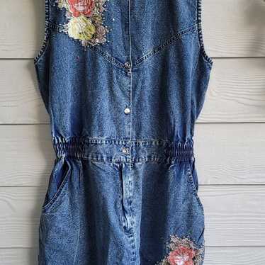 80s Vintage Denim Overall - image 1