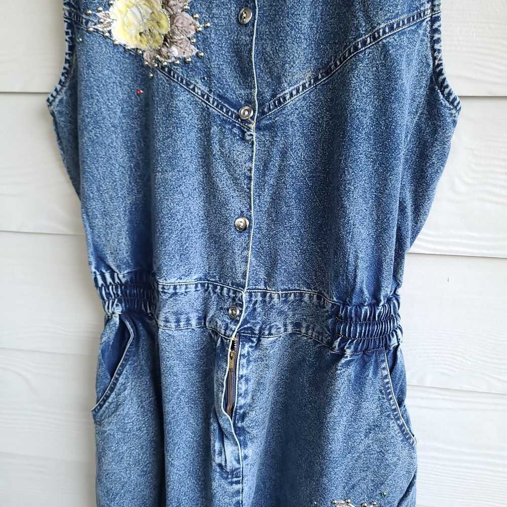 80s Vintage Denim Overall - image 7