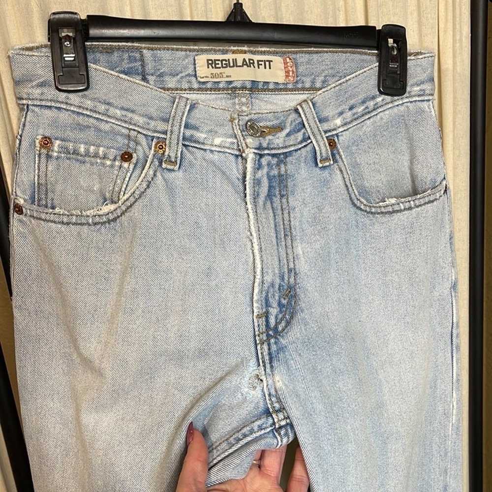 VINTAGE DISTRESSED LEVI’S 505 UNISEX- W29xL32 - image 5