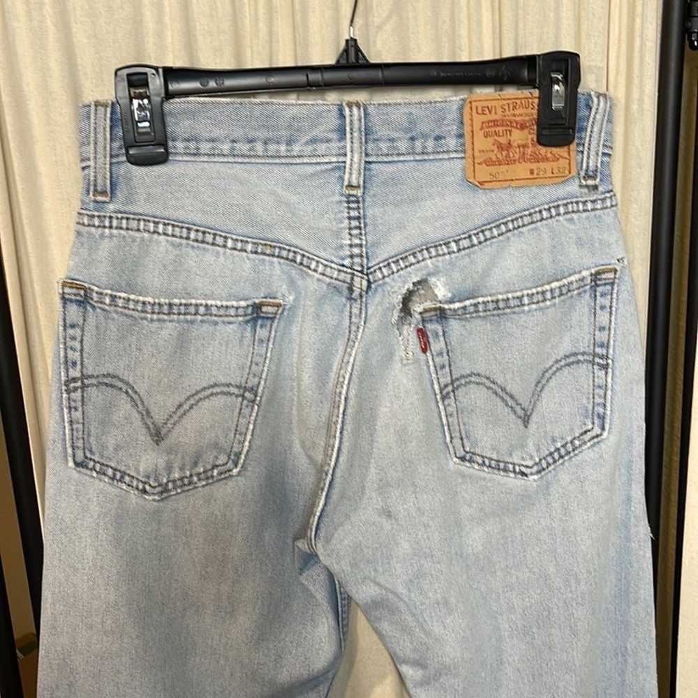 VINTAGE DISTRESSED LEVI’S 505 UNISEX- W29xL32 - image 7