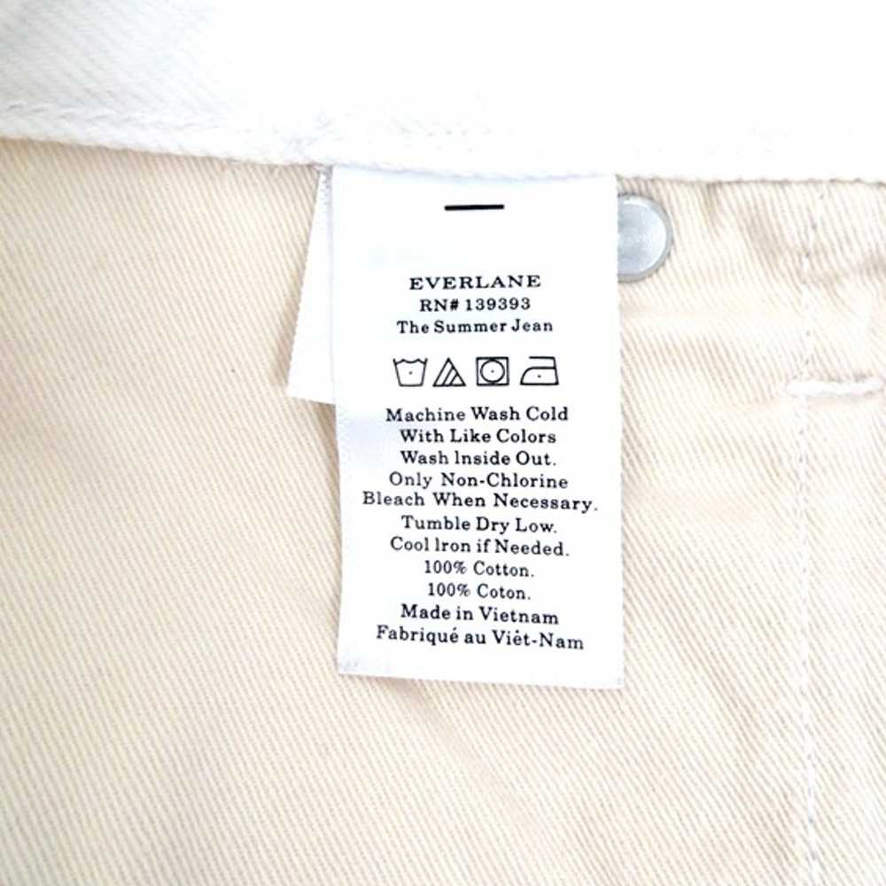 Everlane Summer Jean Denim Jeans White SZ 30 - image 12