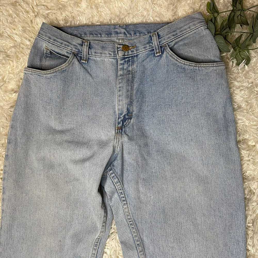 Vintage Wranglers Light Wash Hi Rise Mom Jeans - image 3