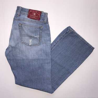 LUCKY BRAND Jeans Women 8 Blue Denim Y2K Dungaree… - image 1