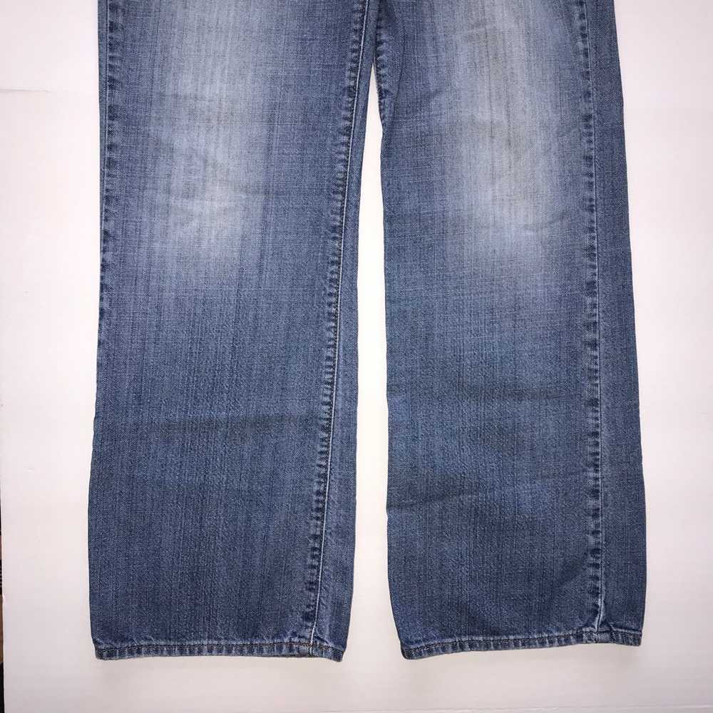 LUCKY BRAND Jeans Women 8 Blue Denim Y2K Dungaree… - image 5