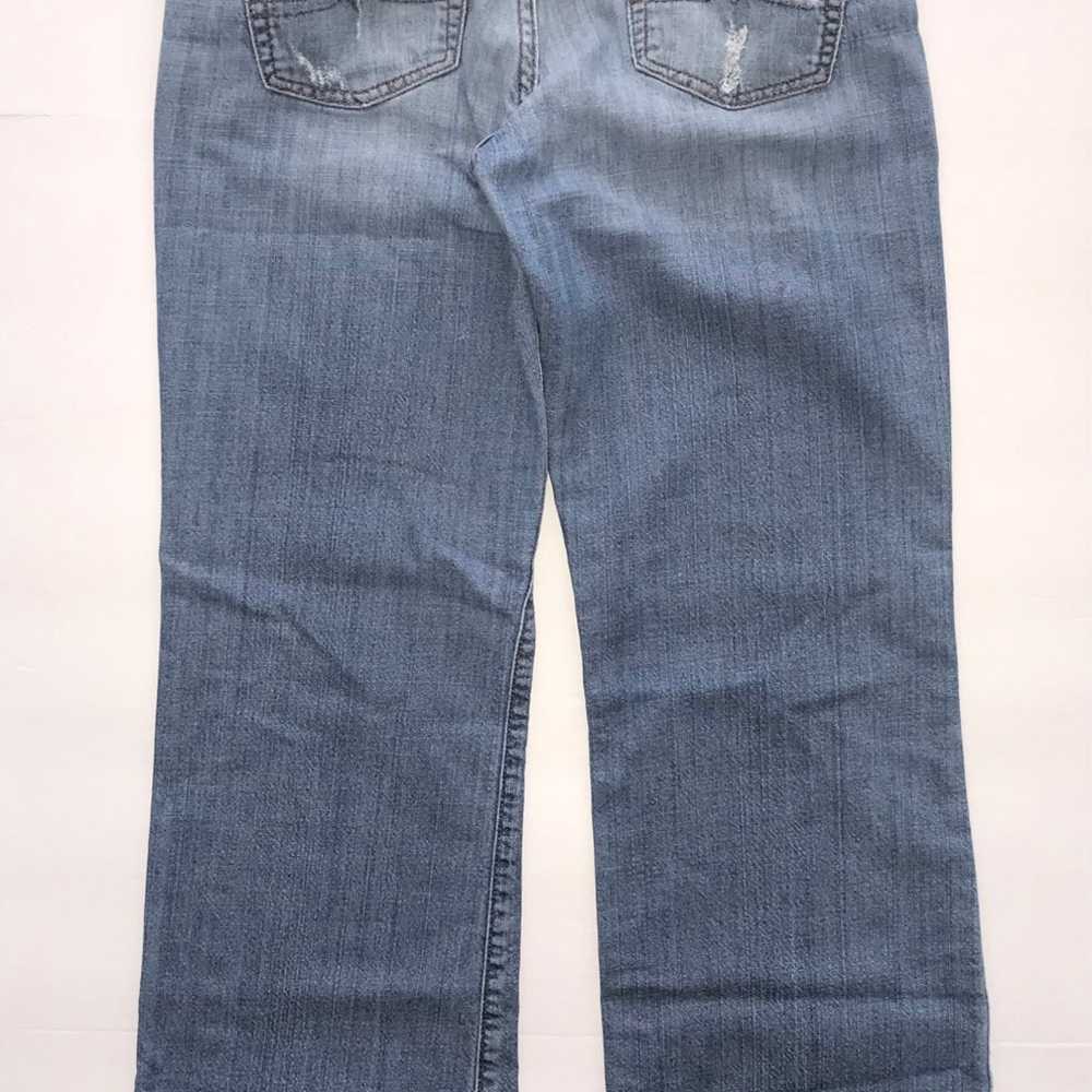 LUCKY BRAND Jeans Women 8 Blue Denim Y2K Dungaree… - image 6