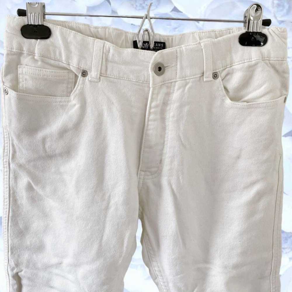 "Beams Heart" Denim Pants/Jeans [F] White - Elast… - image 3