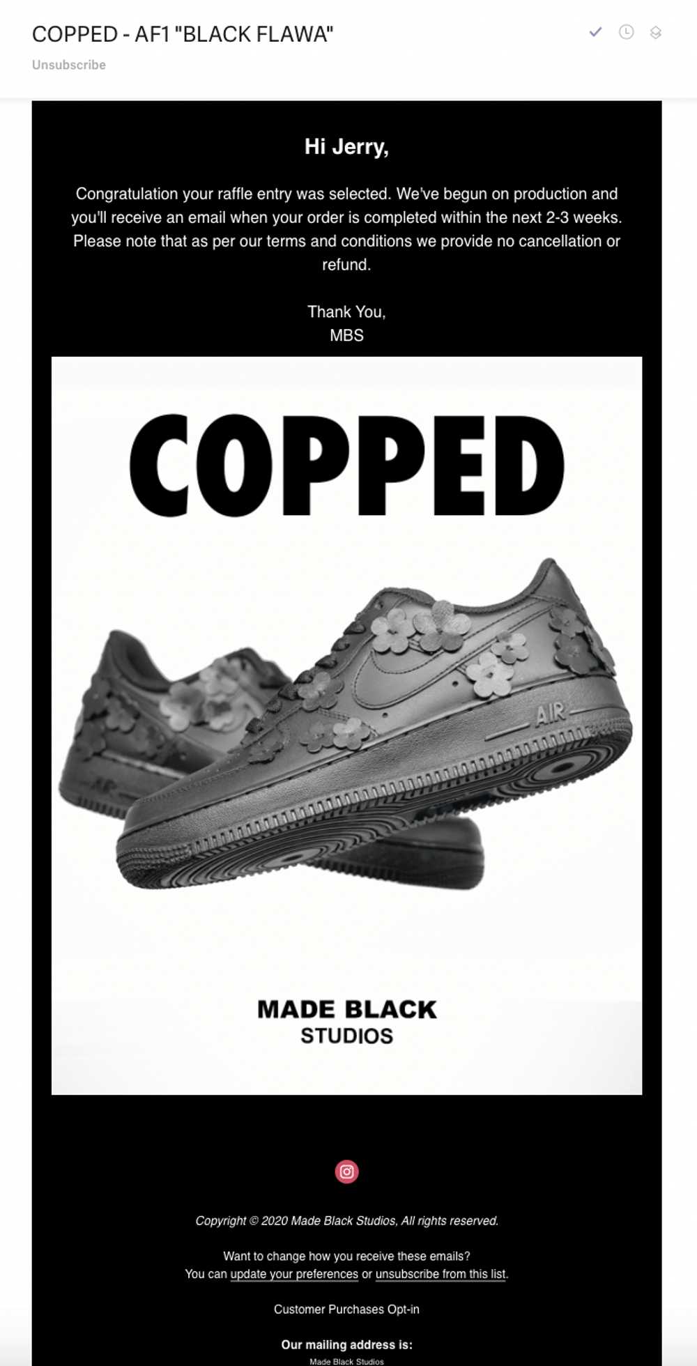 Custom × Nike Air Force 1 BLACK FLAWA Custom - image 6