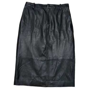 Vince Leather mid-length skirt - image 1