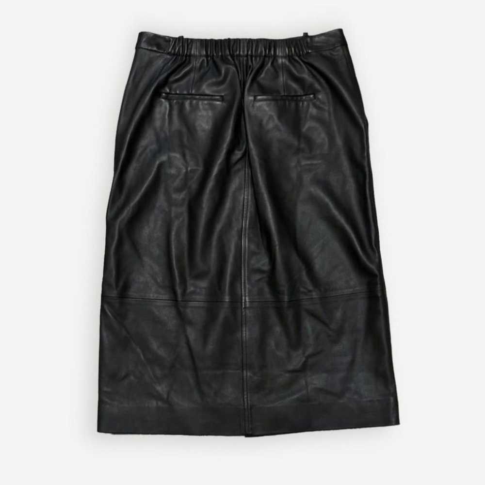 Vince Leather mid-length skirt - image 7