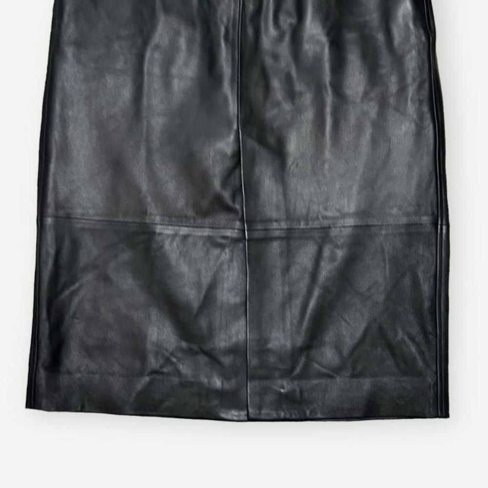 Vince Leather mid-length skirt - image 9