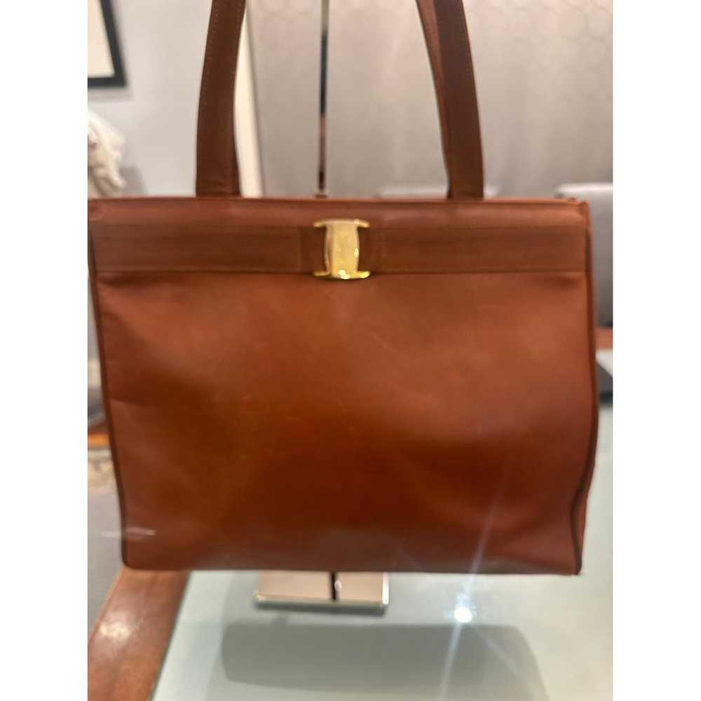 Salvatore Ferragamo Leather tote - image 2