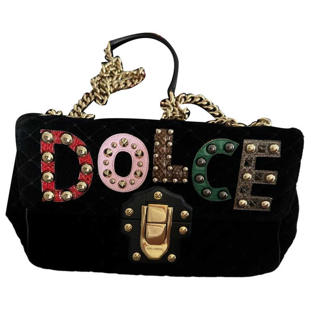 Dolce & Gabbana Lucia velvet crossbody bag - image 1