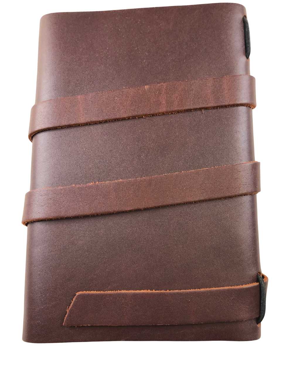 Portland Leather Large cognac wrap journal, AP - image 5