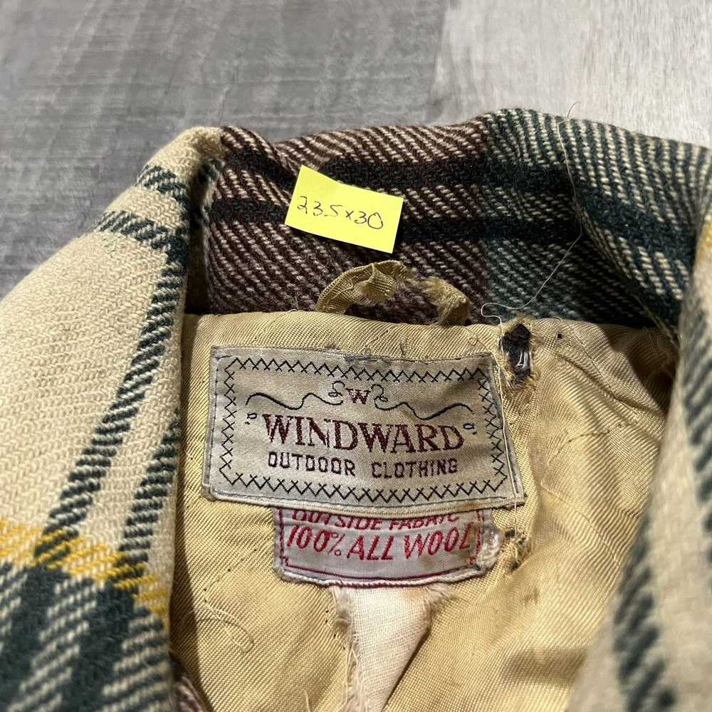 Rare × Vintage VTG 1950s Windward Wool Green Plai… - image 9