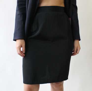 90s Black Pencil SKirt - image 1