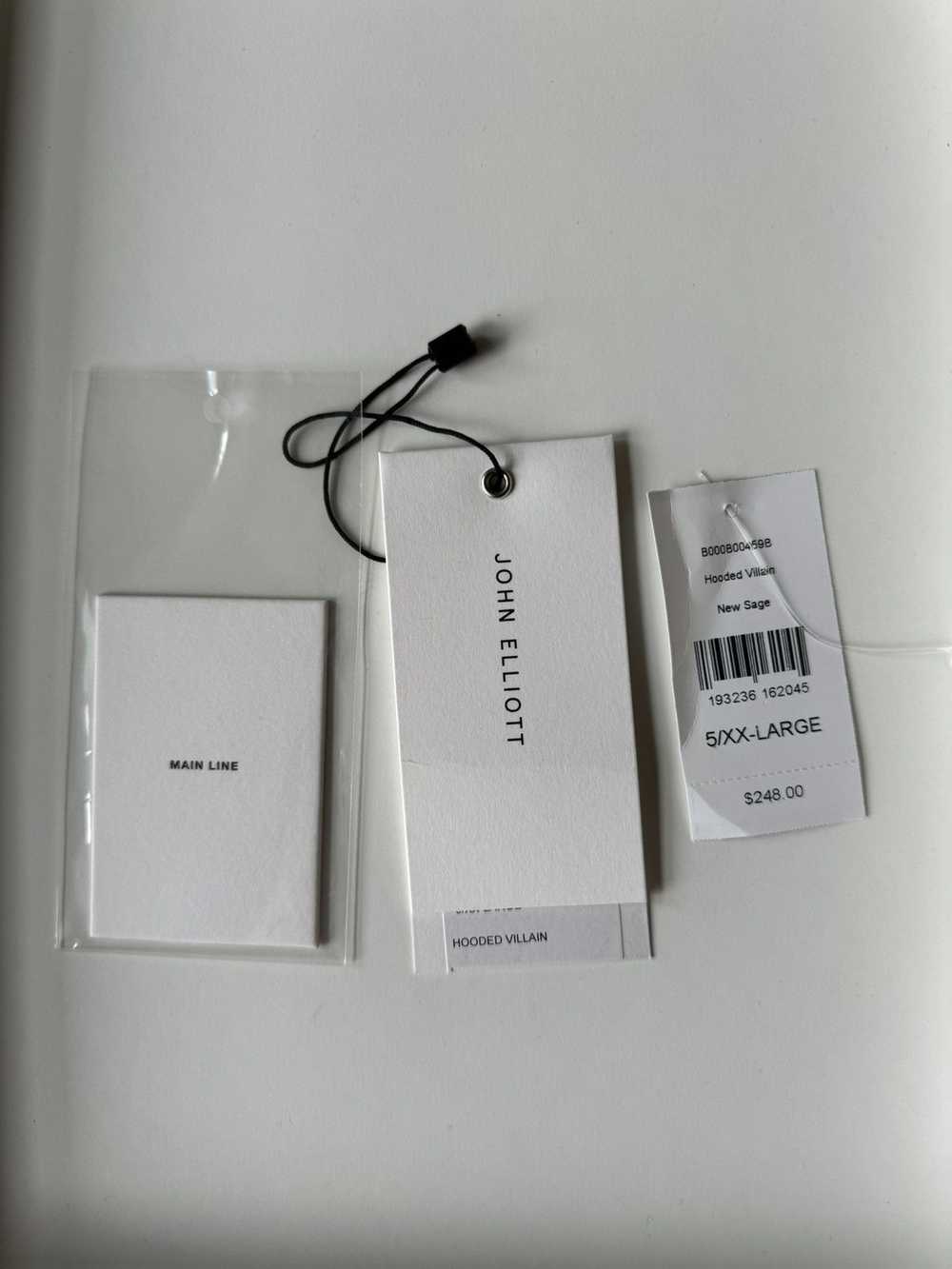 John Elliott Villain Hoodie Sage XXL (Rare Size) - image 12