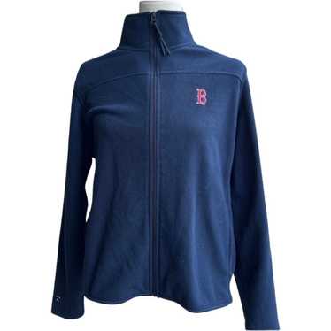 Antigua Boston Red Sox Full Zip Navy Blue Fleece J