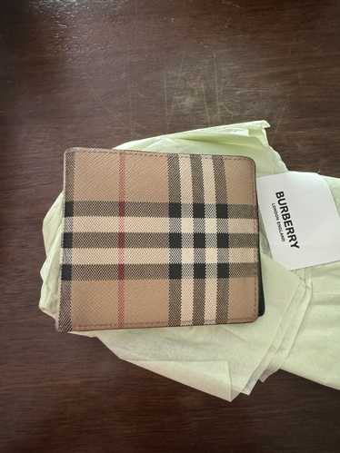 Burberry Check Slim Bifold Wallet With ID Holder