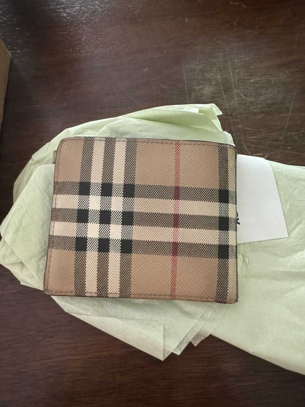 Burberry Check Slim Bifold Wallet With ID Holder - image 2