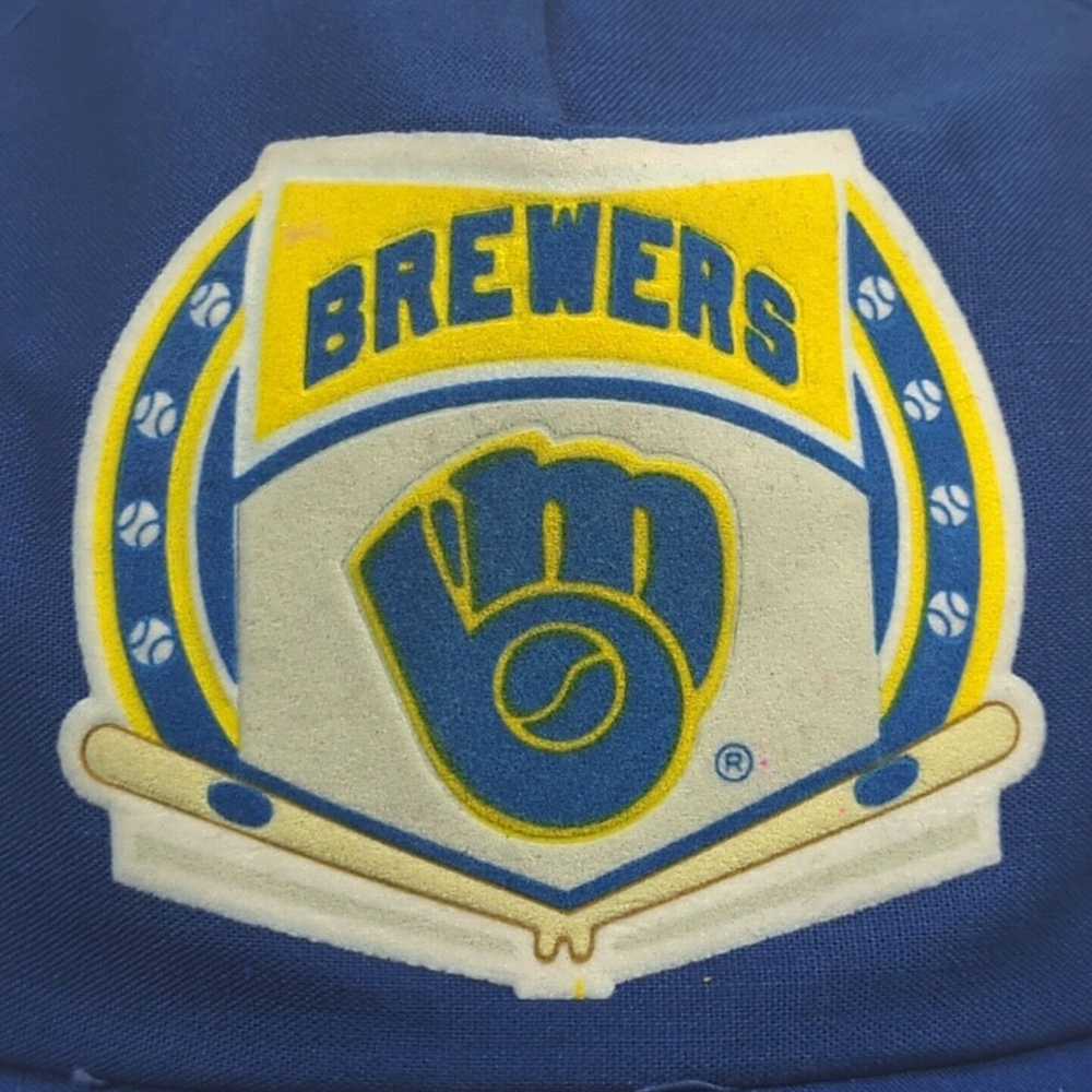 Vintage Milwaukee Brewers vintage Snapback Hat Ca… - image 2