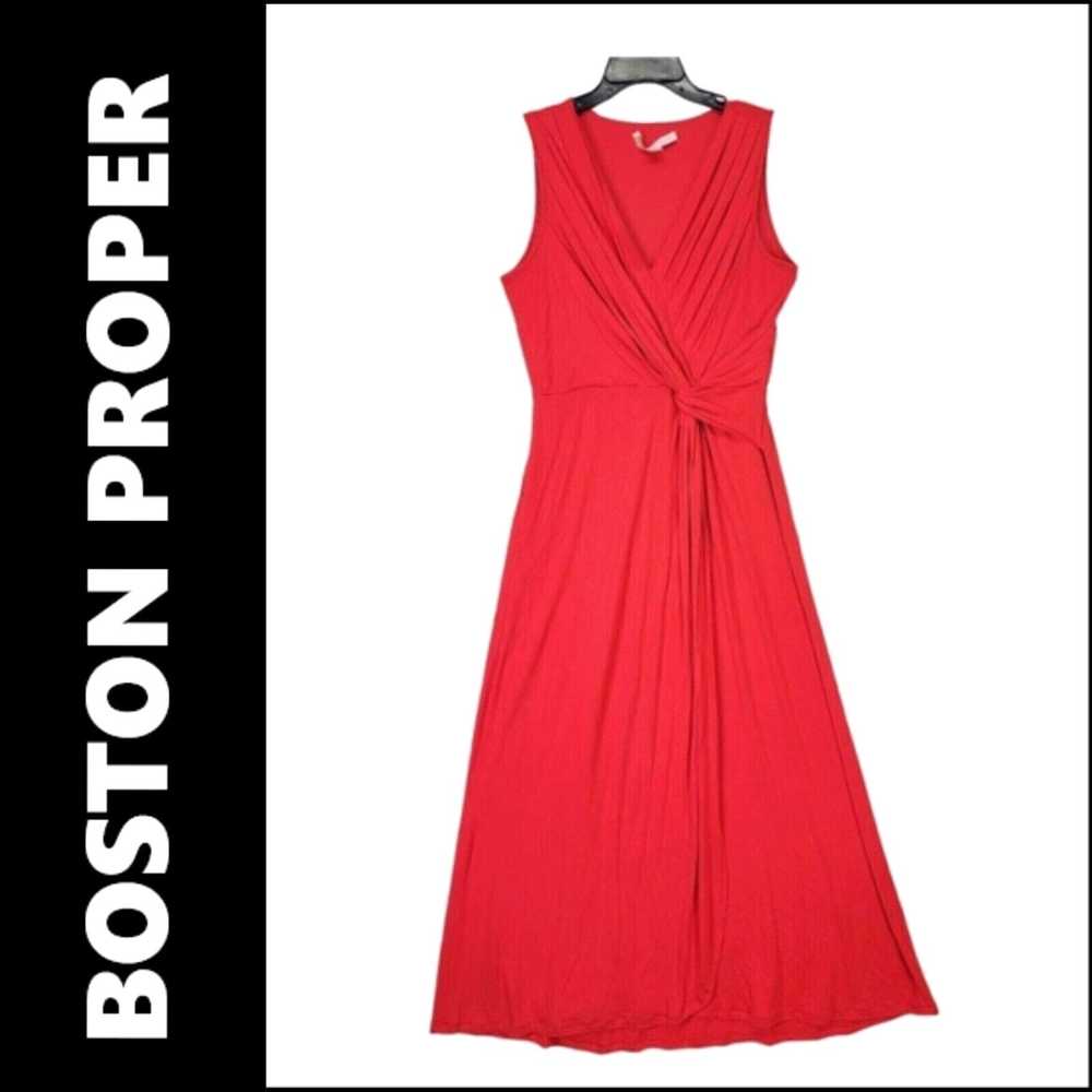 Boston Proper Boston Proper Dress Size Small Red … - image 1