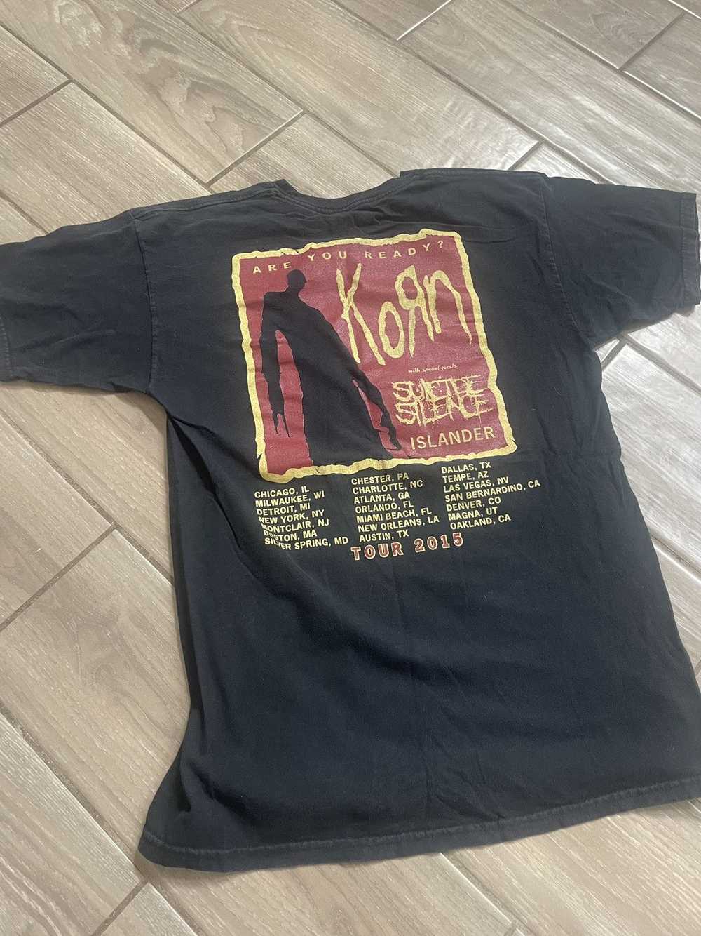 Band Tees × Streetwear × Vintage 2015 Korn Tour t… - image 3