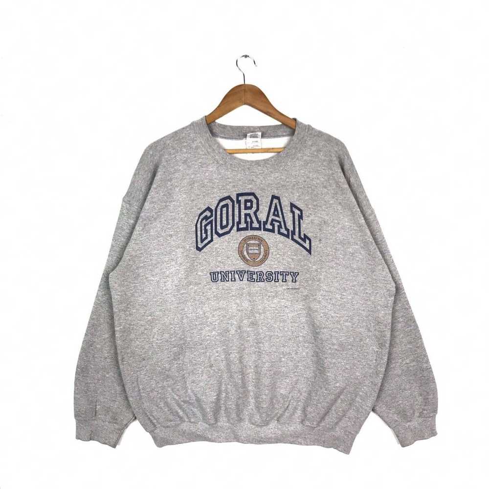 Vintage Vintage 00s Coral University Sweatshirt - image 1