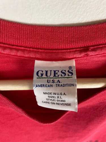 Tee × Tee Shirt × Vintage Vintage Guess Jeans Fla… - image 1